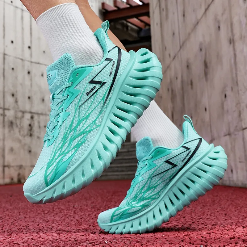 BAKE Abrasion Resistant Breathable Height Increasing Low Top Chunky Sneakers Unisex-16