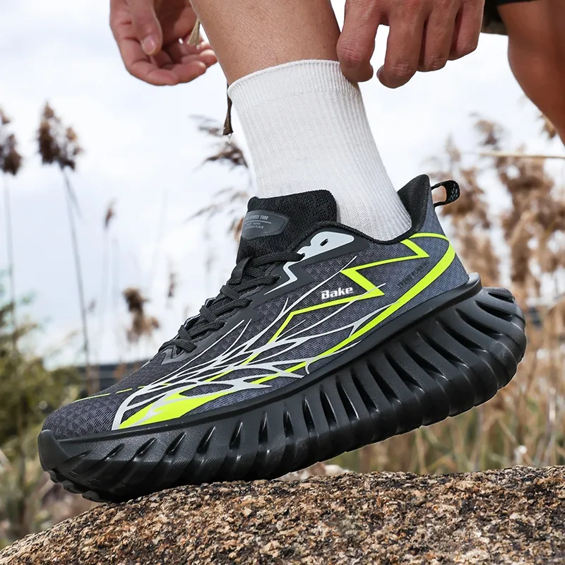 BAKE Abrasion Resistant Breathable Height Increasing Low Top Chunky Sneakers Unisex-7
