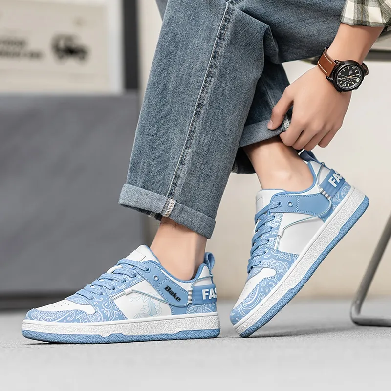 BAKE Height Increasing Slip Resistant Low Top Skateboard Shoes Men's-17