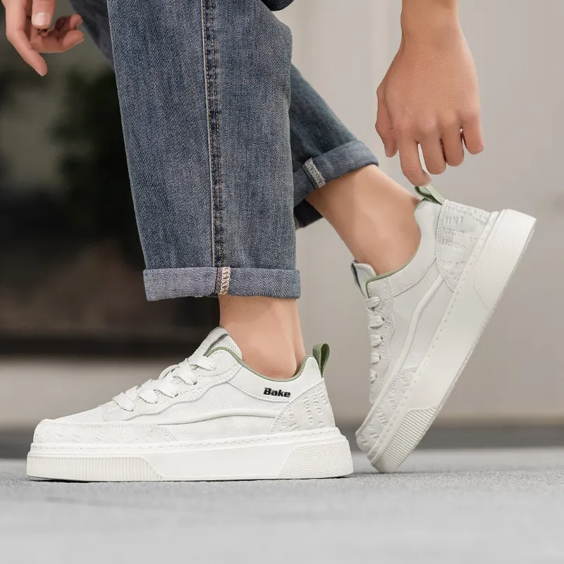 BAKE Breathable Height Increase Low Top Skateboard Shoes Men's-2