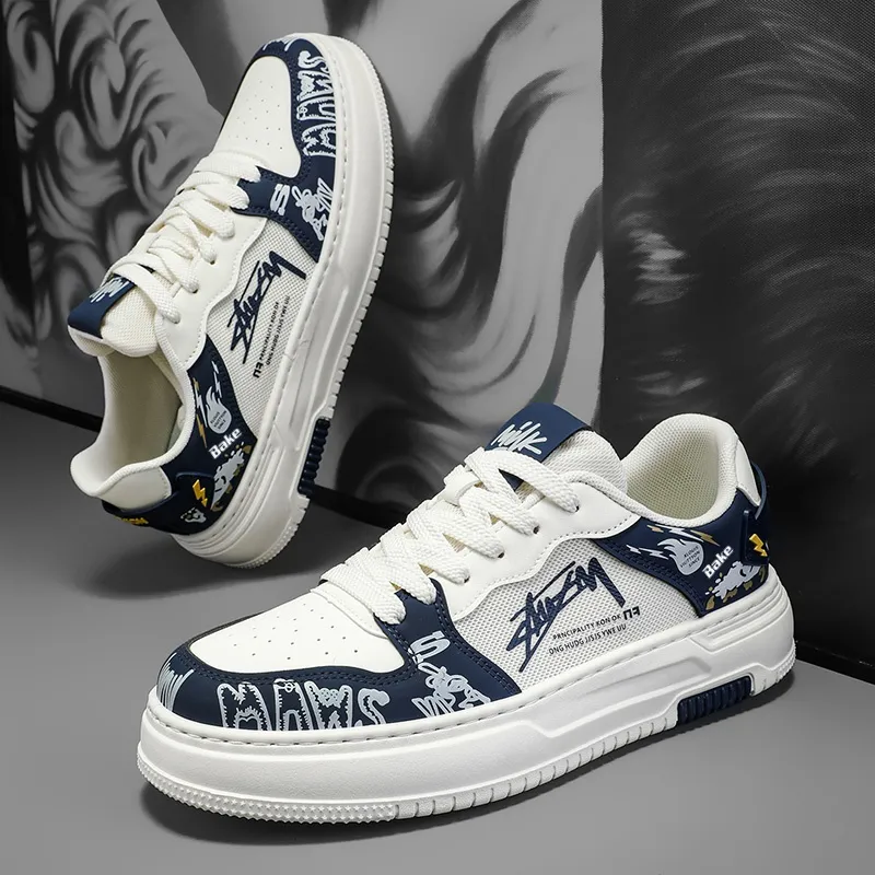 BAKE Abrasion Resistant, Lightweight, And Breathable Low Top Skateboard Shoes Men's-10