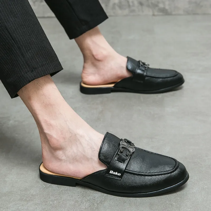 BAKE Stitching Odor Resistant Slip Resistant Closed Toe Slippers Men's-1