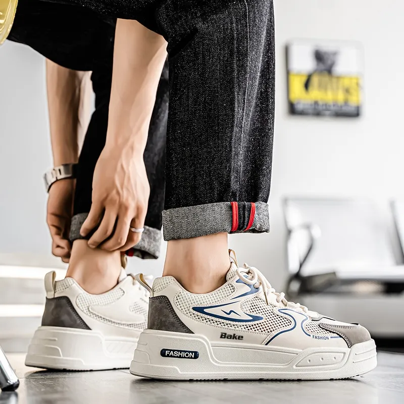 BAKE Lightweight And Breathable Low Top Skateboard Shoes Men's-7