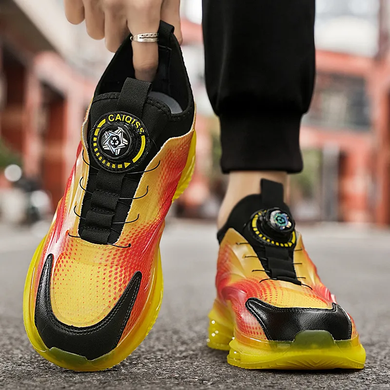 BAKE Slip Resistant Lightweight Rebound Low Top Casual Running Shoes Unisex-3