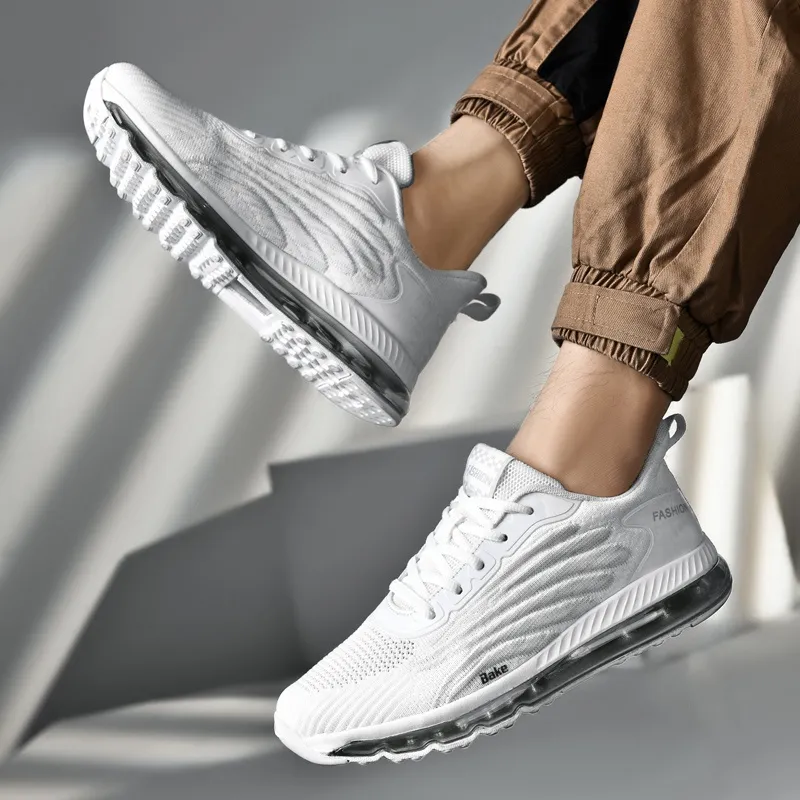 BAKE Lightweight Rebound Low Top Casual Physical Fitness Test, Physical Exam, City Commute Running Shoes Men's-14