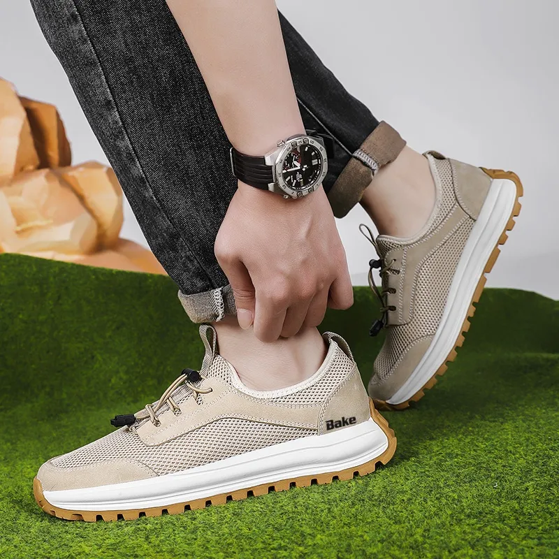 BAKE Abrasion Resistant, Breathable, Lightweight Low Top Casual Shoes Men's-2