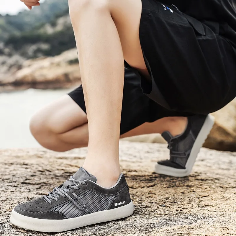 BAKE Breathable And Wear resistant Low Top Skateboard Shoes Men's-1