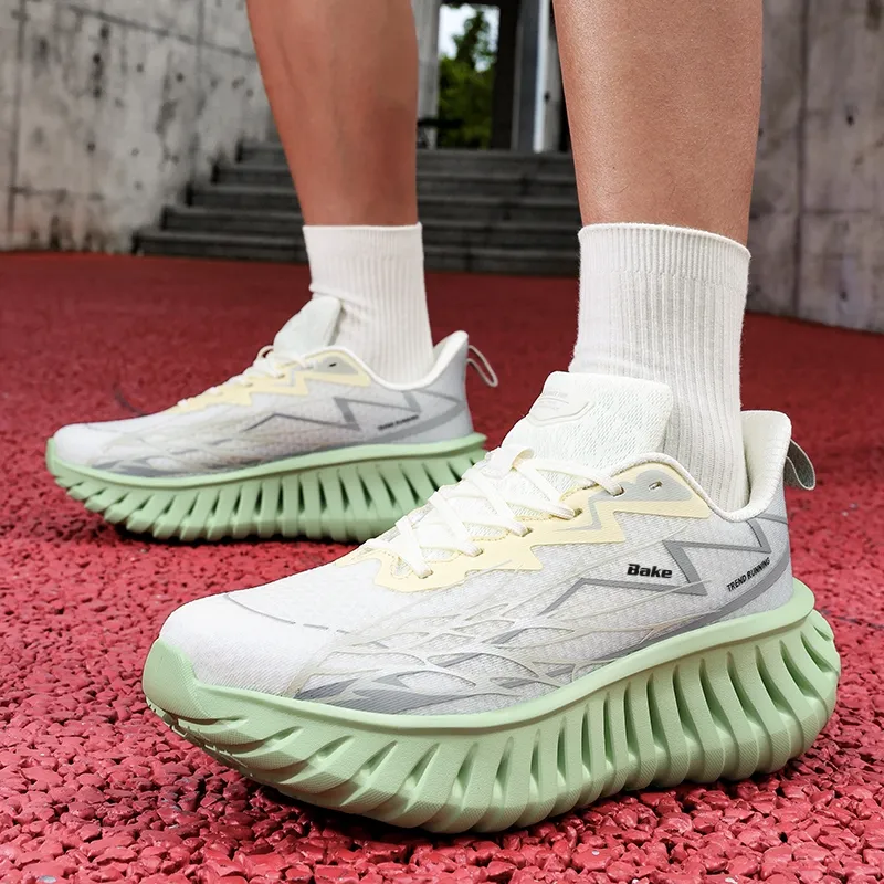 BAKE Abrasion Resistant Breathable Height Increasing Low Top Chunky Sneakers Unisex-1