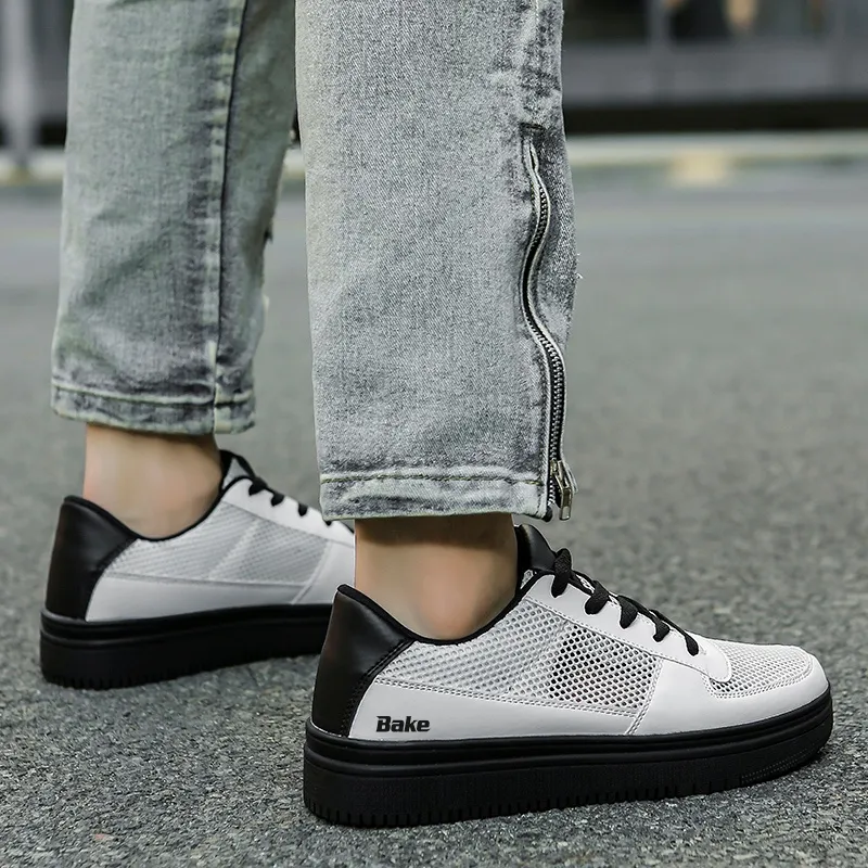 BAKE Slip Resistant And Breathable Low Top Skateboard Shoes Men's-12