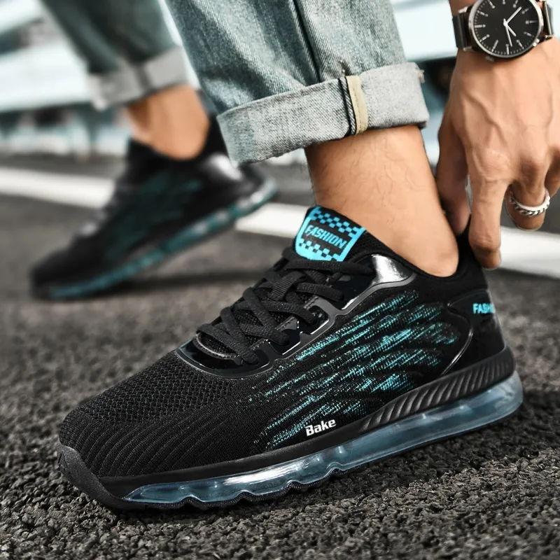 BAKE Lightweight Rebound Low Top Casual Physical Fitness Test, Physical Exam, City Commute Running Shoes Men's-2