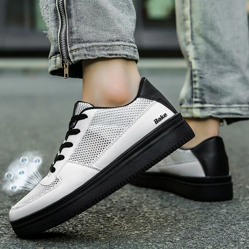 BAKE Slip Resistant And Breathable Low Top Skateboard Shoes Men's-8