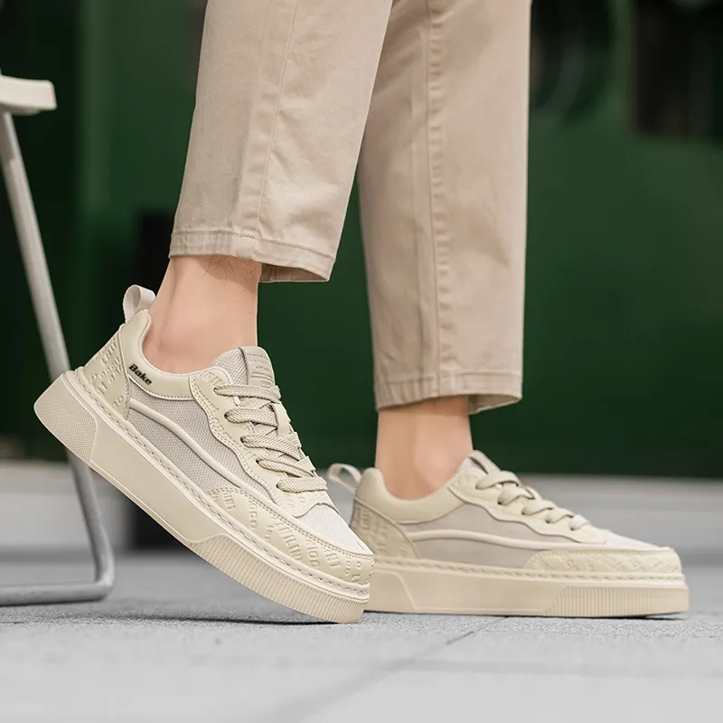 BAKE Breathable Height Increase Low Top Skateboard Shoes Men's-9