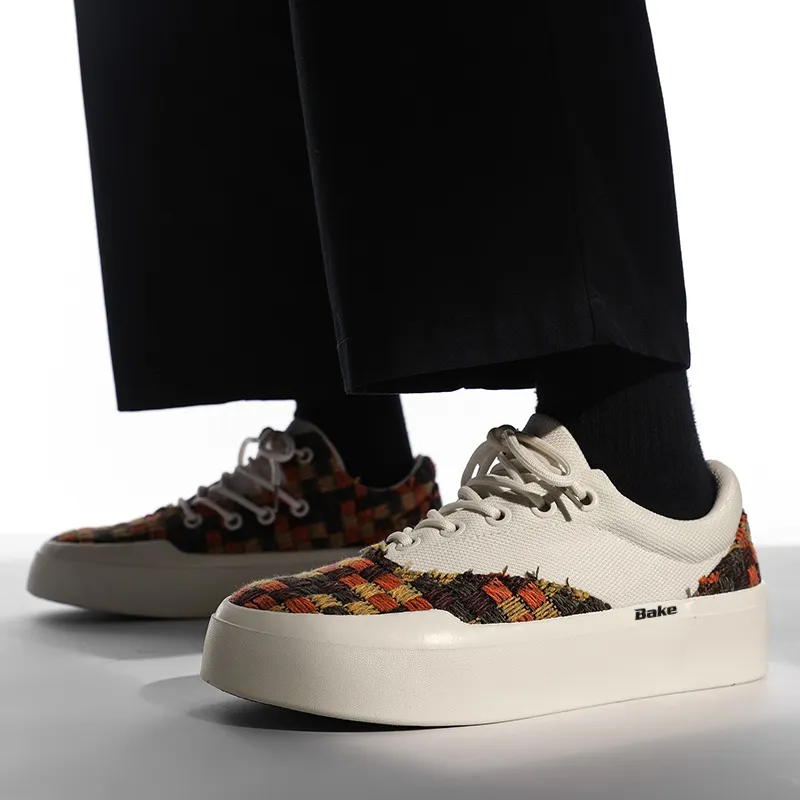 BAKE Lightweight And Breathable Low Top Skateboard Shoes Unisex-6