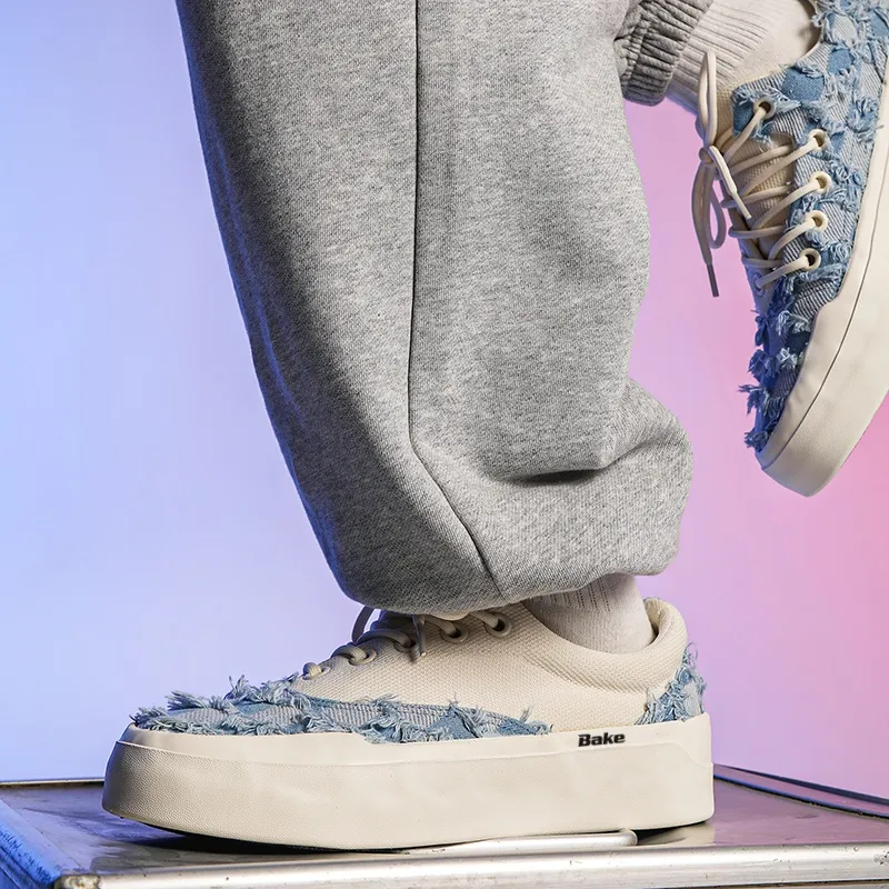 BAKE Height Increasing Breathable Low Top Skateboard Shoes Unisex-9