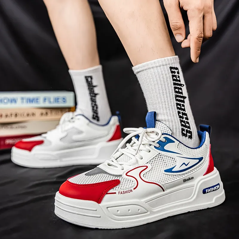 BAKE Lightweight And Breathable Low Top Skateboard Shoes Men's-1