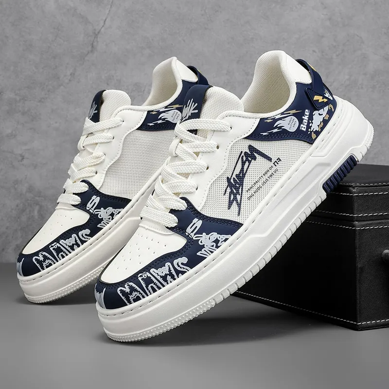 BAKE Abrasion Resistant, Lightweight, And Breathable Low Top Skateboard Shoes Men's-9