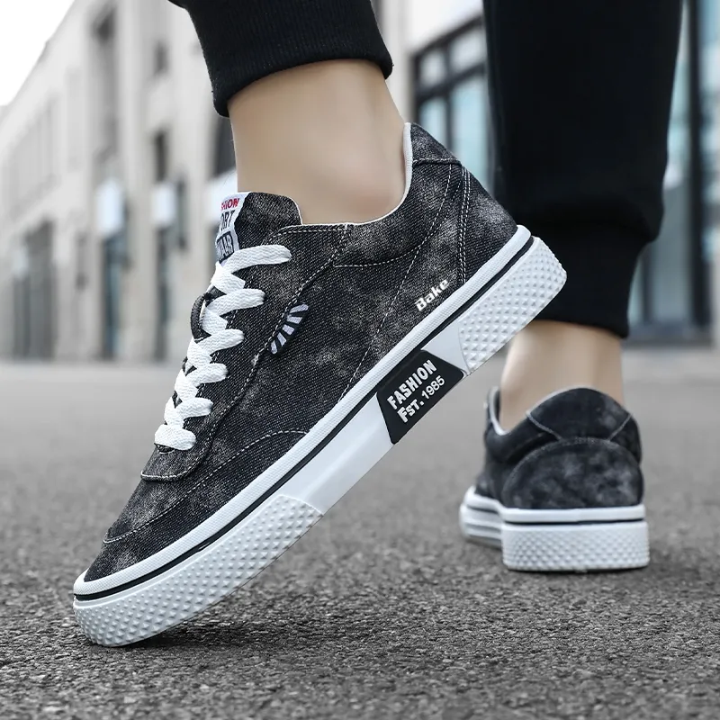 BAKE Slip Resistant, Abrasion Resistant, Breathable Low Top Canvas Shoes Men's-9