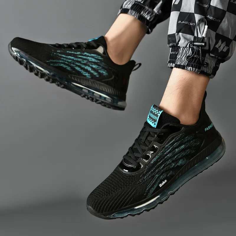 BAKE Lightweight Rebound Low Top Casual Physical Fitness Test, Physical Exam, City Commute Running Shoes Men's-4