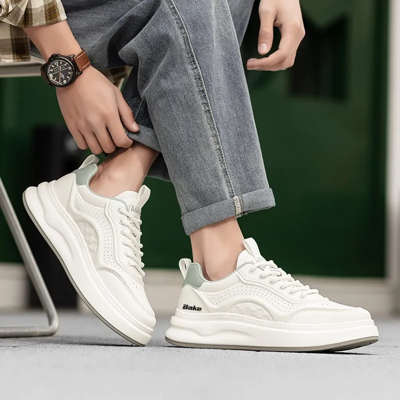 BAKE Height Increasing Slip Resistant Low Top Skateboard Shoes Men's-2