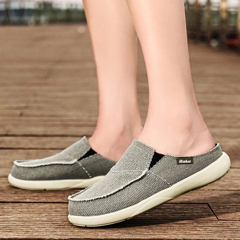 BAKE Odor Resistant Quiet Closed Toe Slippers Men's-8