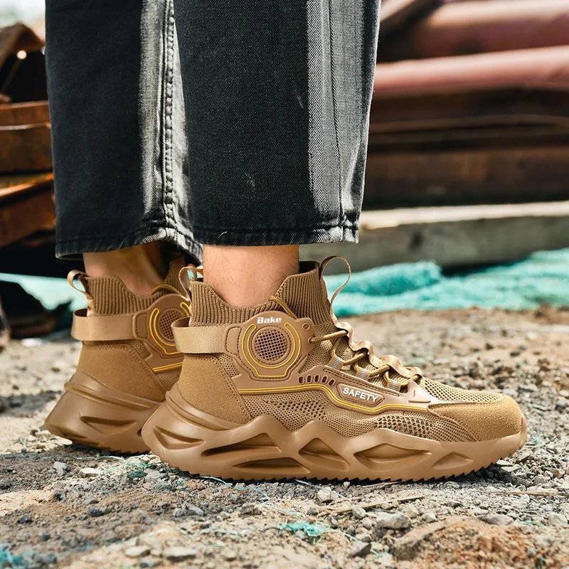 BAKE Breathable And Lightweight High Top Casual Shoes Unisex-8