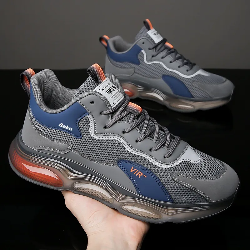 BAKE Breathable And Slip Resistant Low Top Casual Training Physical Fitness Test Physical Exam Running Shoes Men's-3