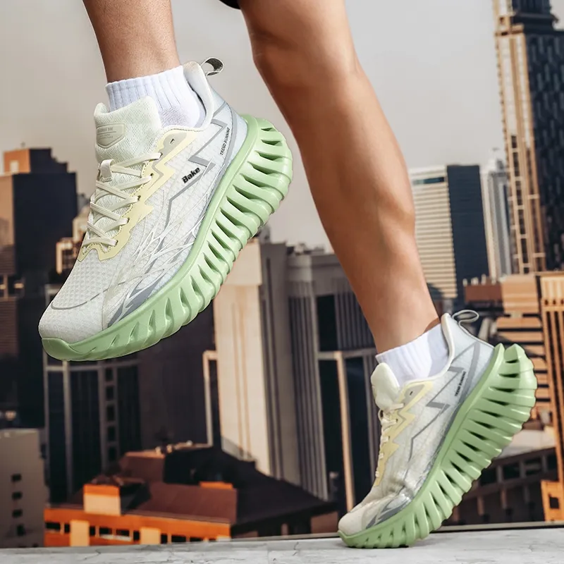 BAKE Abrasion Resistant Breathable Height Increasing Low Top Chunky Sneakers Unisex-2