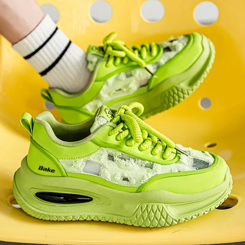 BAKE Shock Absorbers Slip Resistant Breathable Low Top Casual Shoes Men's-2