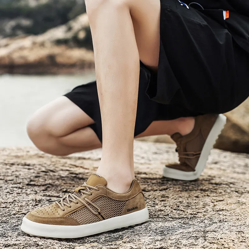 BAKE Breathable And Wear resistant Low Top Skateboard Shoes Men's-7
