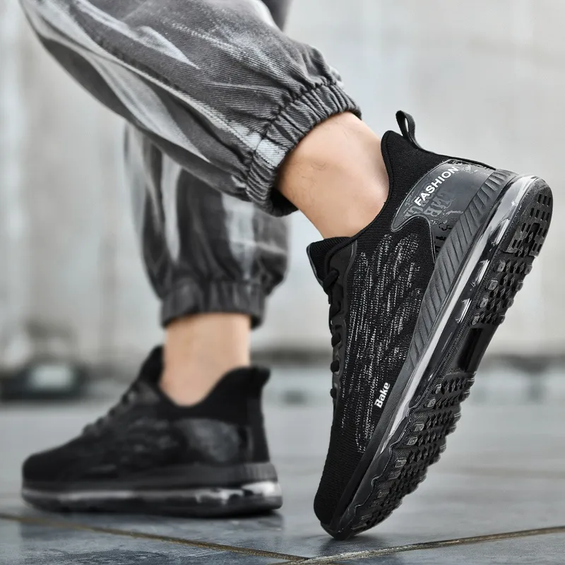 BAKE Lightweight Rebound Low Top Casual Physical Fitness Test, Physical Exam, City Commute Running Shoes Men's-6