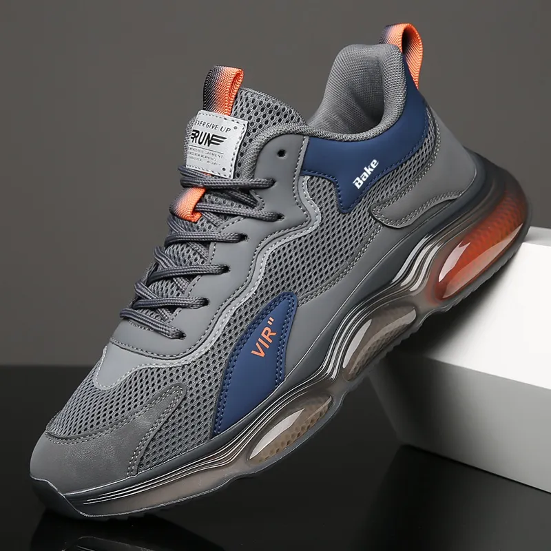 BAKE Breathable And Slip Resistant Low Top Casual Training Physical Fitness Test Physical Exam Running Shoes Men's-1
