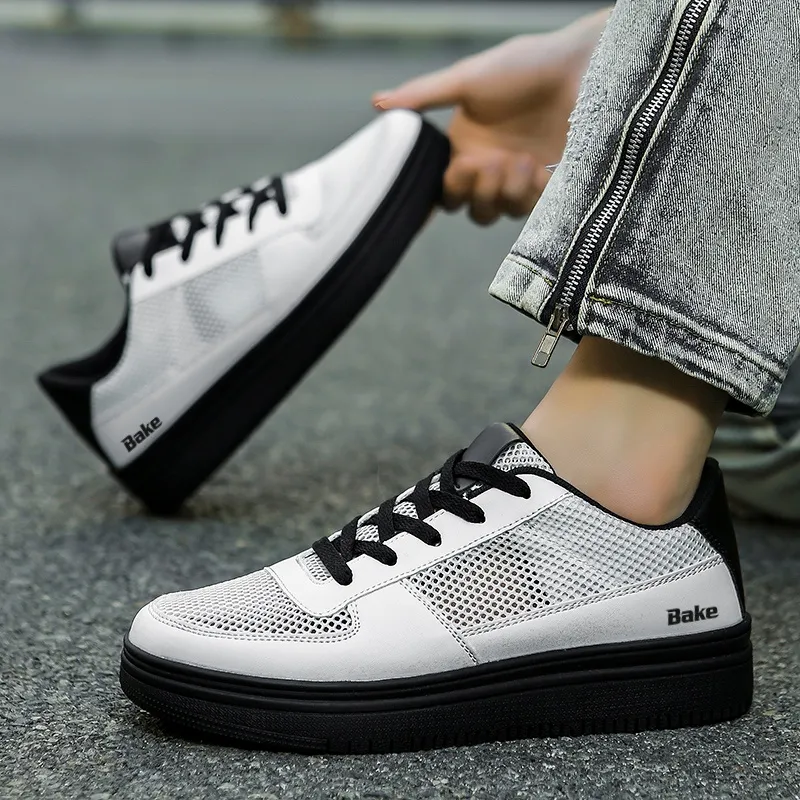 BAKE Slip Resistant And Breathable Low Top Skateboard Shoes Men's-10