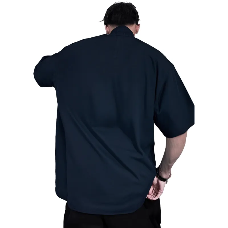 MOOR XCLNERY Shirts Unisex Navy Blue-1
