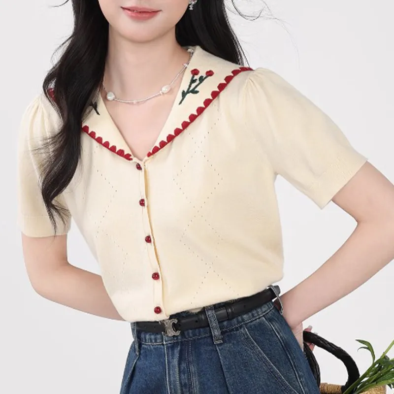JSUHH T Shirts Women's Apricot+Hair Tie Comes With-4