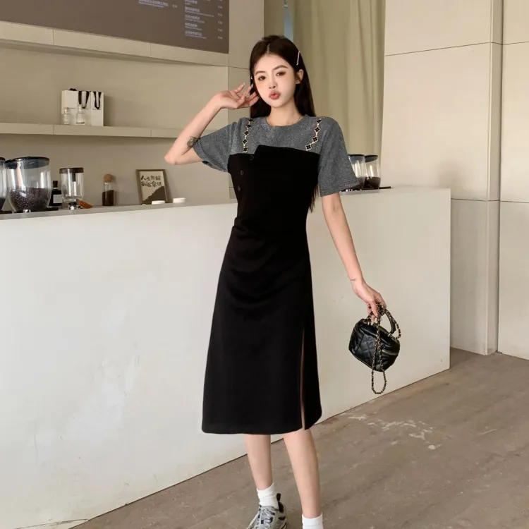 JSUHH Short Sleeved Dress Women's-11