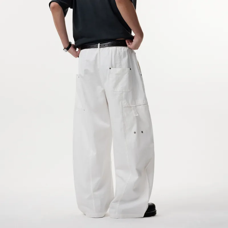 BOTANICA Cargo Pants Unisex Raw White-6