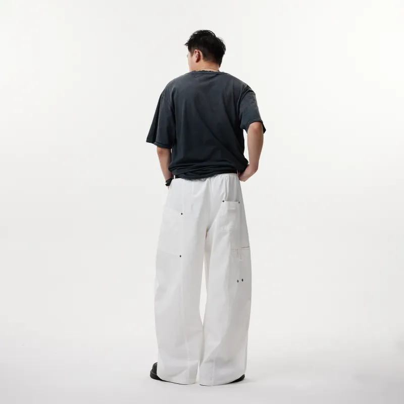 BOTANICA Cargo Pants Unisex Raw White-3