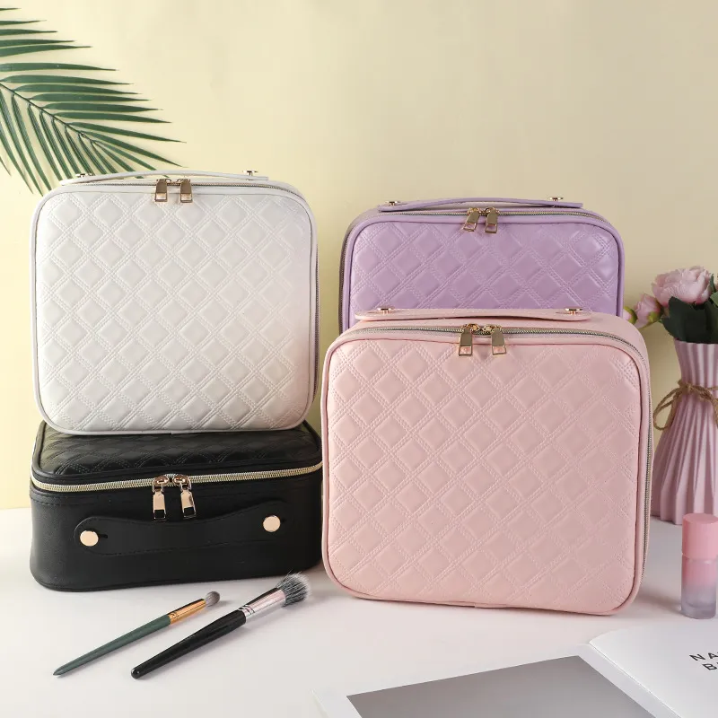 MUYAXUAN Professional Cosmetics Storage Bag Large Capacity Portable Makeup Bag-14