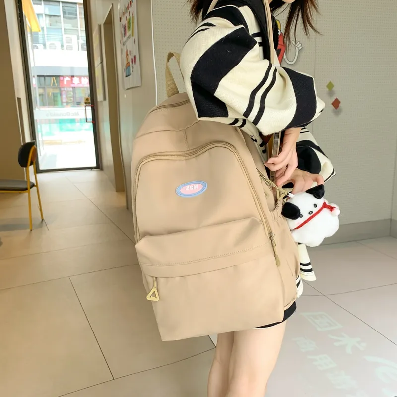 Vack Nylon Backpack Unisex Multicolor-12