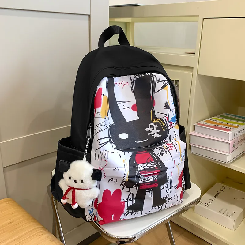 Vack Nylon Backpack Unisex Multicolor-14