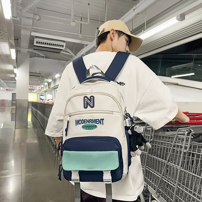 Vack Nylon Backpack Unisex Multicolor-19