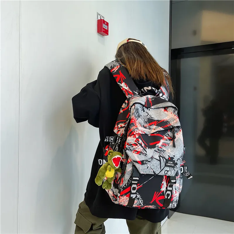 Vack Nylon Backpack Unisex Multicolor-8