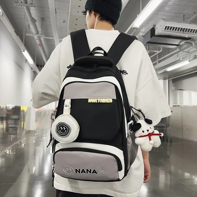 Vack Nylon Backpack Unisex Multicolor-8