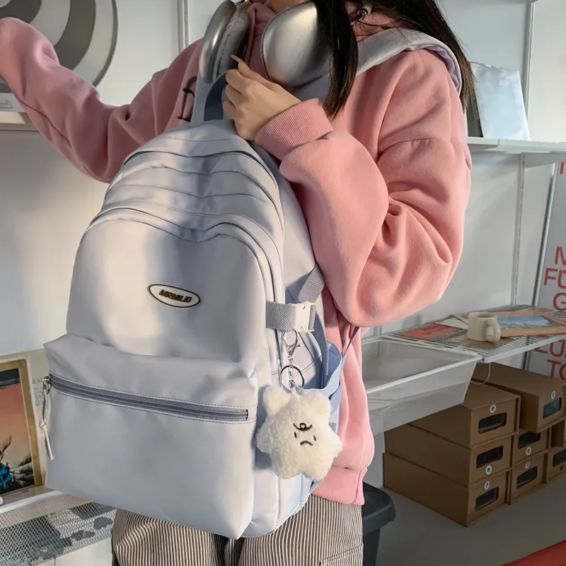 Vack Nylon Backpack Unisex Multicolor-21