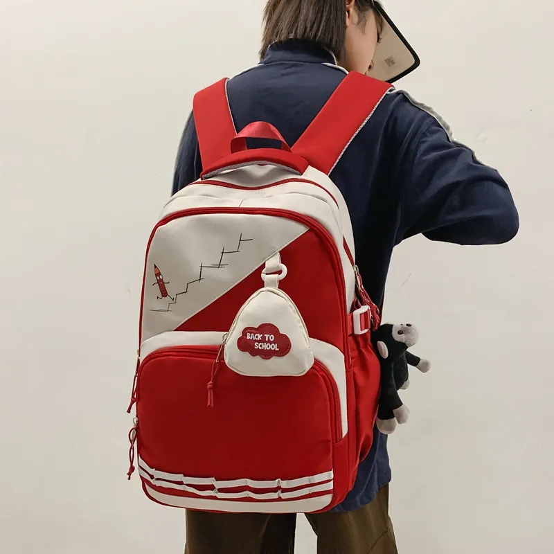 Vack Nylon Backpack Unisex Multicolor-7