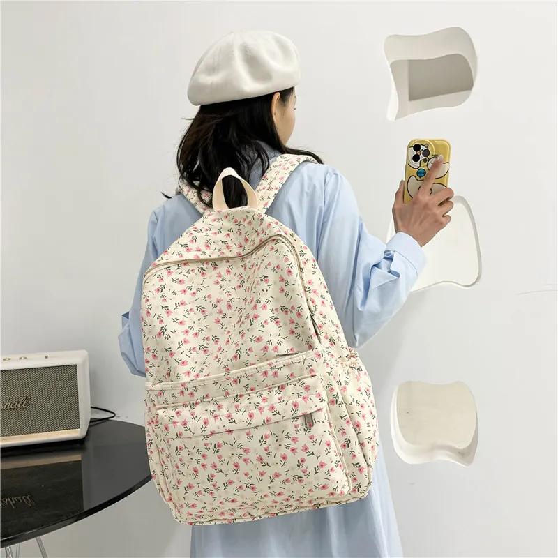 Vack Canvas Backpack Women's Multicolor-7