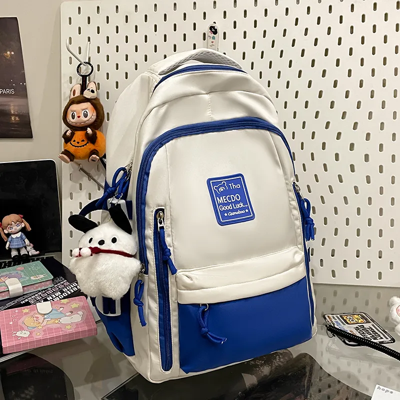 Vack Nylon Backpack Unisex Multicolor-19