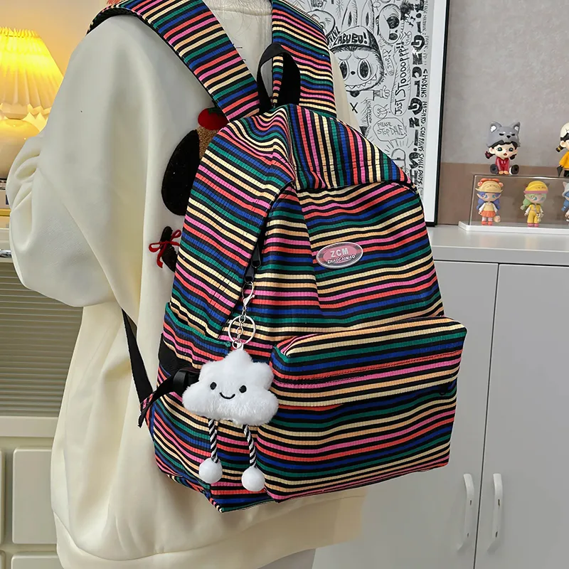 Vack Nylon Backpack Women's Multicolor-16