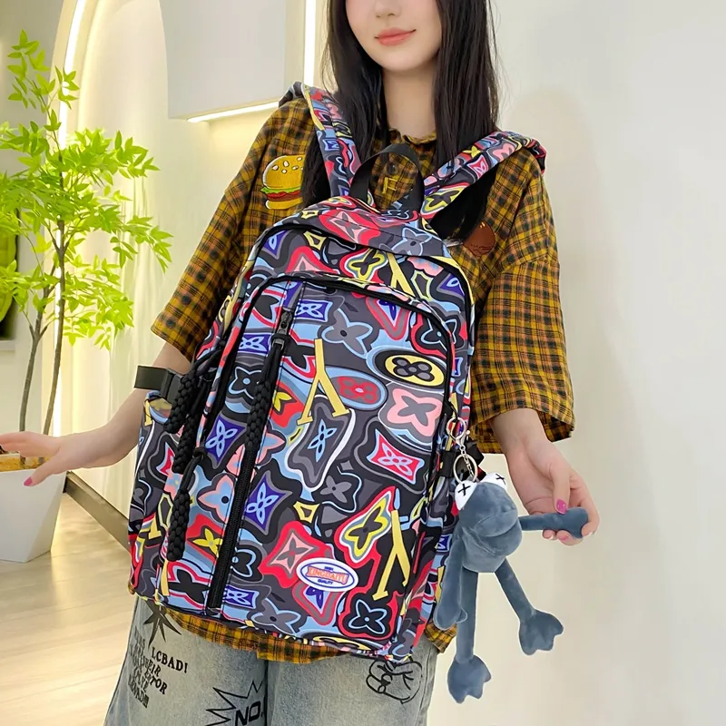 Vack Nylon Backpack Women's Multicolor-3
