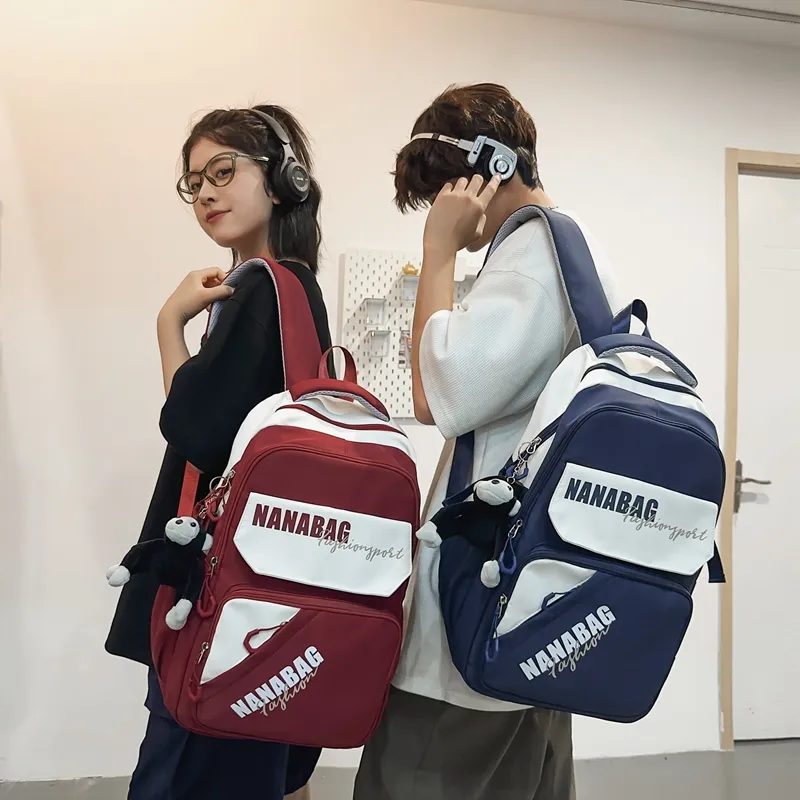 Vack Nylon Backpack Unisex Multicolor-21